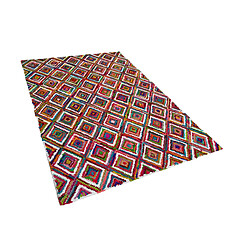 Beliani Tapis multicolore en coton 140 x 200 cm KAISERI