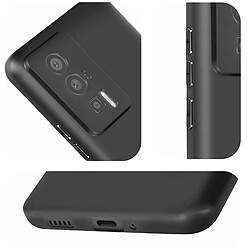 Avizar Coque pour Xiaomi Poco F5 Pro Silicone Flexible Fine Classic Case Noir pas cher