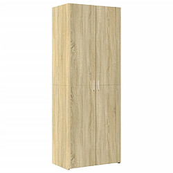 vidaXL Buffet haut chêne sonoma 70x42,5x185 cm bois d'ingénierie