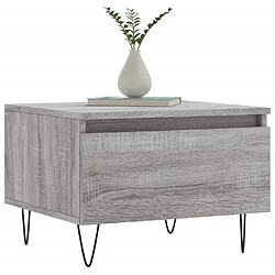 Avis Maison Chic Lot de 2 Tables basses,Table Console pour salon sonoma gris 50x46x35 cm bois d'ingénierie -MN55886