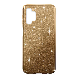 Avizar Coque pour Samsung Galaxy A13 Paillette Amovible Silicone Semi-rigide or 