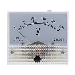 Jauge 0-250V De Jauge 0-250V De Pointeur Analogique De Voltmètre CA Précis