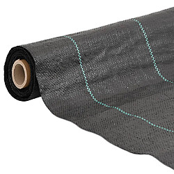 vidaXL Membrane anti-mauvaises herbes noir 2x200 m PP