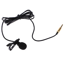 mini 3.5mm plug lapel clip-on microphone pour pc téléphone portable pad or