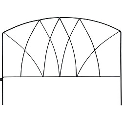 Maxiedge Bordure de jardin en fer forgé Victoriana Unitaire.