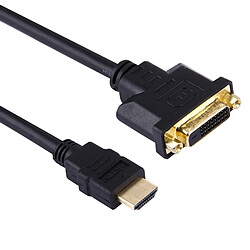 Wewoo 30cm HDMI Mâle à 24 + 1 câble adaptateur femelle DVI