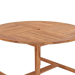 Maison Chic Table de salle à manger,Table à dîner de jardin ?110x75cm Bois massif de teck -GKD39625 pas cher