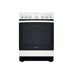 Cuisinière vitrocéramique a 69l 4 feux blanc - IS67V5PCWE - INDESIT 