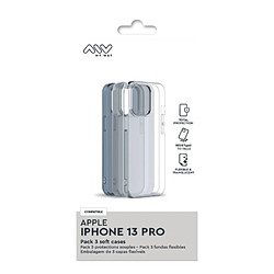 My Way Myway Pack 3 coques pour iPhone 13 Pro Souple Transparent