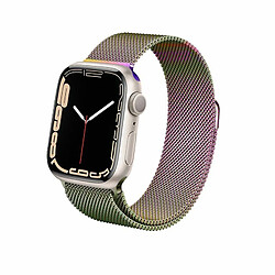 Crong Milano Acier pour Apple Watch 38/40/41mm (Iridescent)