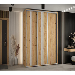 Abiks Meble Armoire DAVOS 6 À Portes Coulissantes 235,2/150/45 3 Portes