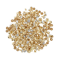 100pcs rivets cristal double capuchon rapides rivets sacs accessoires de vetements 8mm pas cher