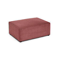 Bestmobilier Topaze - pouf - en velours texturé