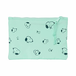 Trousse d'écolier Snoopy Groovy Vert 23 x 16 x 3 cm