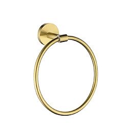 Universal Bague de serviette en acier inoxydable Clou serviette de bain noire gratuite Accessoires de salle sanitaire Porte serviette simple Bague de serviette de salle de bain | Bague serviette (or)