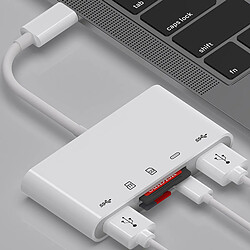 USB C Hub 5-Port Type C Hub Adaptateur, USB C Adaptateur avec USB 3.0 Ports, multi USB Hub Splitter, pour Air et Plus USB C Appareils pas cher