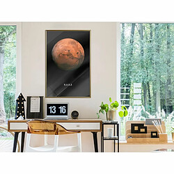 Paris Prix Affiche Murale Encadrée The Solar System Mars 40 x 60 cm Or