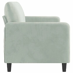 Acheter Maison Chic Canapé à 3 places,Canapé droit,Sofa de Salon,Banquette Gris clair 180 cm Velours -GKD348726