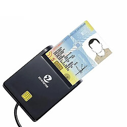 Universal Lecteur de carte à puce USB EMV CAC lecteur de carte d'accès commun ISO 7816 pour la carte SIM / ATM / IC / ID pas cher