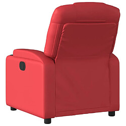 Acheter vidaXL Fauteuil inclinable Rouge Similicuir