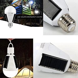 Lampe LED Solaire Ampoule E27 Lampe Extérieure Camping 12W Éclairage Luminaire pas cher