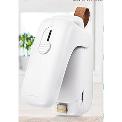 Universal 1 mini-étanchéiteur, 2 couteaux d'étanchéité portables, thermoscellant pour l'étanchement sous vide des poches, appareils portatifs à usage domestique |(blanche)