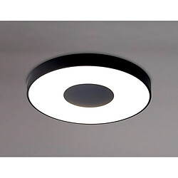 Inspired Plafonnier Rond 100W LED Avec Télécommande 2700K-5000K, 6000lm, Noir, 3 ans de Garantie