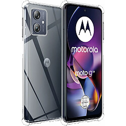 Xeptio Coque protection pour Motorola Moto G54 5G Souple Transparente Bumper en Gel TPU avec bords renforcés