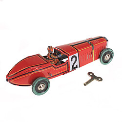 Wind-up Toy Red Racer Race Car Vintage