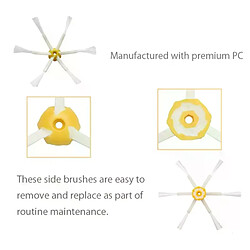 Brosse latérale AD pour IRobot Roomba 500 600 700, accessoires de remplacement, brosse latérale à Six bras