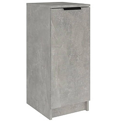 vidaXL Armoire à chaussures Gris béton 30x35x70 cm Bois d'ingénierie