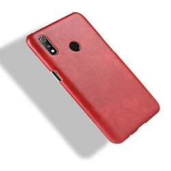 Acheter Wewoo Coque antichoc Litchi PC + PU pour OPPO Realme 3 rouge