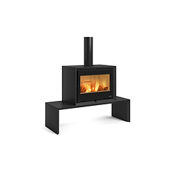 Banc pour poêle à bois dante noir - 7115010 - NORDICA