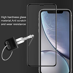 Wewoo Film de verre trempé plein écran pour dureté surface 9H pour iPhone XS Max (Noir) pas cher