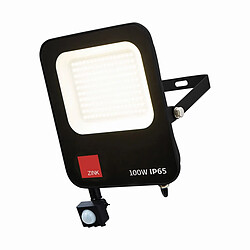 Lumière Projecteur extérieur LED PIR 100W 6500k Noir & Anthracite IP65