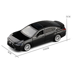 Universal 1: 32 Lexus ES300H alliage pull back modèle moulé sous pression métal jouet voiture avec lumière acoustique 6 portes ouvertes cadeaux pour enfants Livraison gratuite |(Le noir)