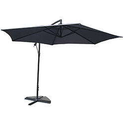 Acheter Concept Usine Parasol déporté rond diamètre 300cm gris PORTICIO