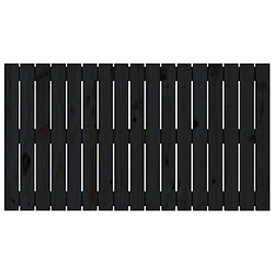 Avis vidaXL Tête de lit murale Noir 108x3x60 cm Bois massif de pin