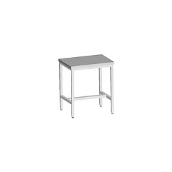 Table Inox Soudée Centrale 800X600X850 MM - L2G