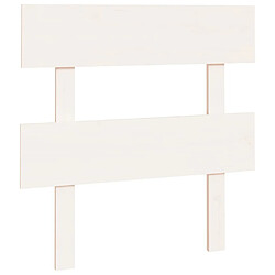 vidaXL Tête de lit Blanc 103,5x3x81 cm Bois massif de pin