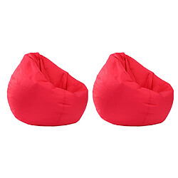 2 pièces imperméable sac housse de stockage des animaux en peluche rouge