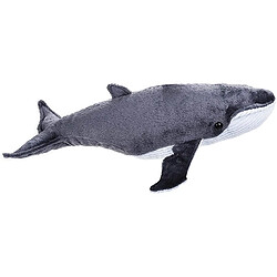 National Geographic peluche baleine de 40 cm gris blanc