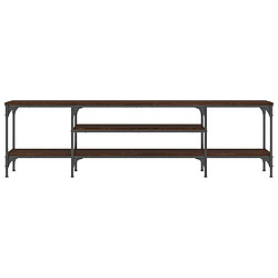 Acheter Maison Chic Meuble TV scandinave - Banc TV pour salon chêne marron 161x35x45 cm bois d'ingénierie et fer -MN97207