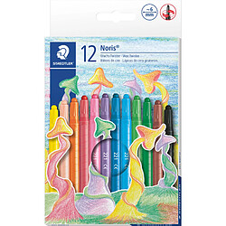 STAEDTLER Crayon en cire Noris Club, étui plastique de 12 ()