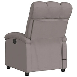 Acheter Maison Chic Fauteuil Relax pour salon, Fauteuil de massage inclinable électrique Taupe Tissu -GKD46839