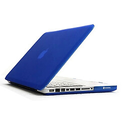 Avis Wewoo Housse Étui bleu foncé pour MacBook Pro 13.3 pouces 4 en 1 Coque de protection en plastique dur givré avec protecteur d'écran et protège-clavier bouchons anti-poussière