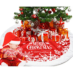 C347 122 cm Rouge Christmas De Noël Jupe De Noël Tapis De Noël Tapis De Noël Jupe Jupe Noël Décorations de vacances Noël