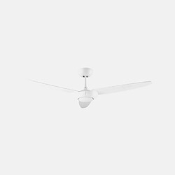 Leds C4 Plafonnier ventilateur Lodos Verre,aluminium,acier blanc 31,4 Cm