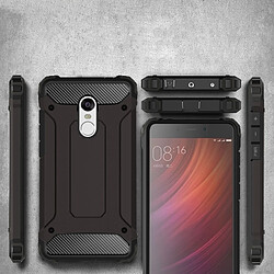 Wewoo Coque renforcée noir pour Xiaomi Redmi Note 4 Armure Tough TPU + PC Combinaison