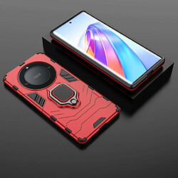 Avis Htdmobiles Coque pour Huawei Honor Magic 5 Lite 5G / X40 / X9a - housse etui rigide anti choc + verre trempe - ROUGE